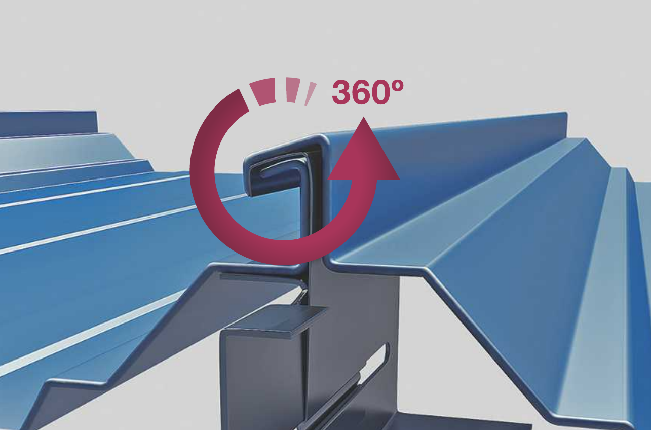 Detalhe da zipagem de 360 graus